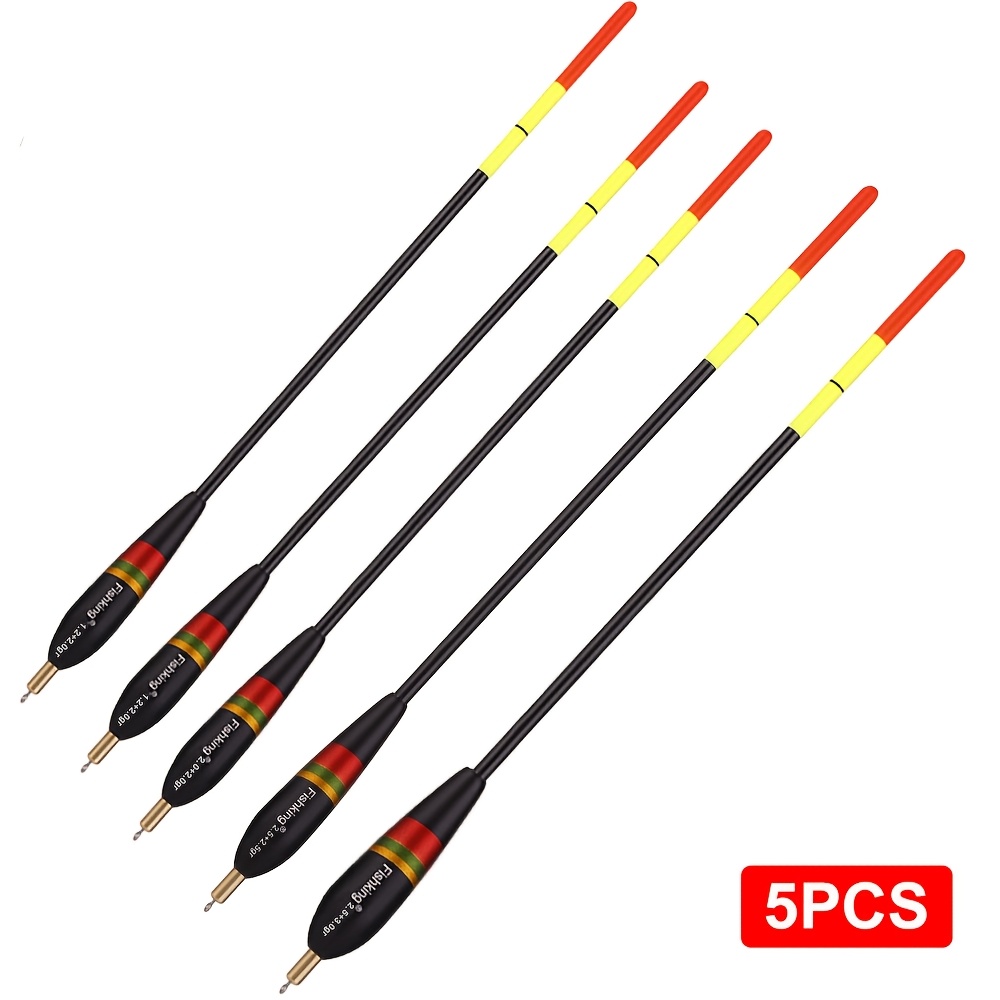 Image of Ftk 5pcs Set Of Fishing Floats, Long-range With 5 Varying Weights For Carp Fishing In , Without Battery