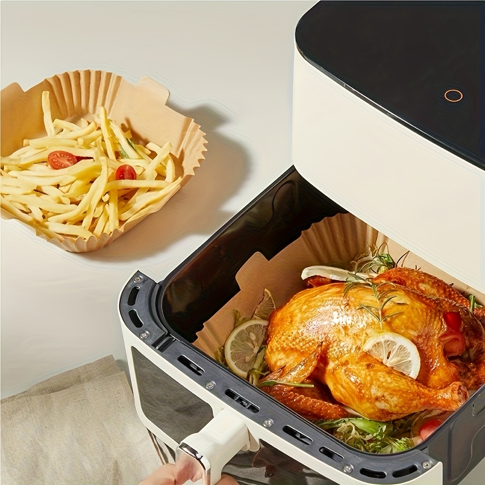 100pcs air fryer liner non stick paper for baking grilling and microwave ovens easy to clean single layer paper for   cooking baking oil paper Product details 5