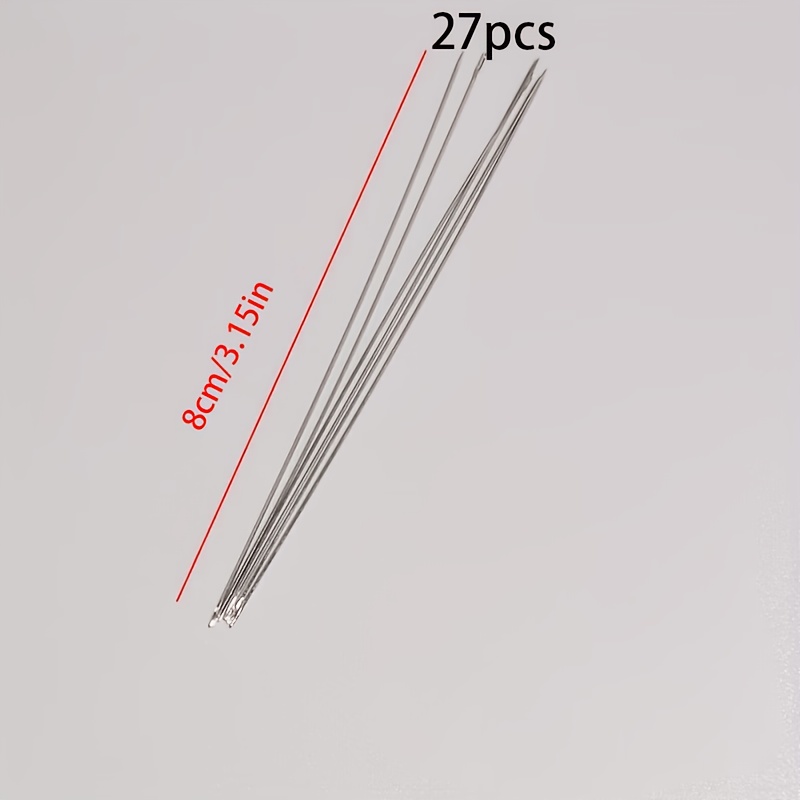 TEMU Un ensemble de 27 aiguilles à perles, de 8 cm de long, conçues pour un dans les outils de couture de bijoux faits à - Parfaites pour les