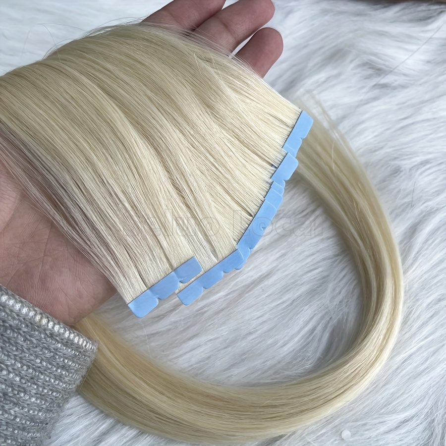   mini tape in human hair seamless invisible extensions 12 20 inches long straight micro tape hair color 60 details 2