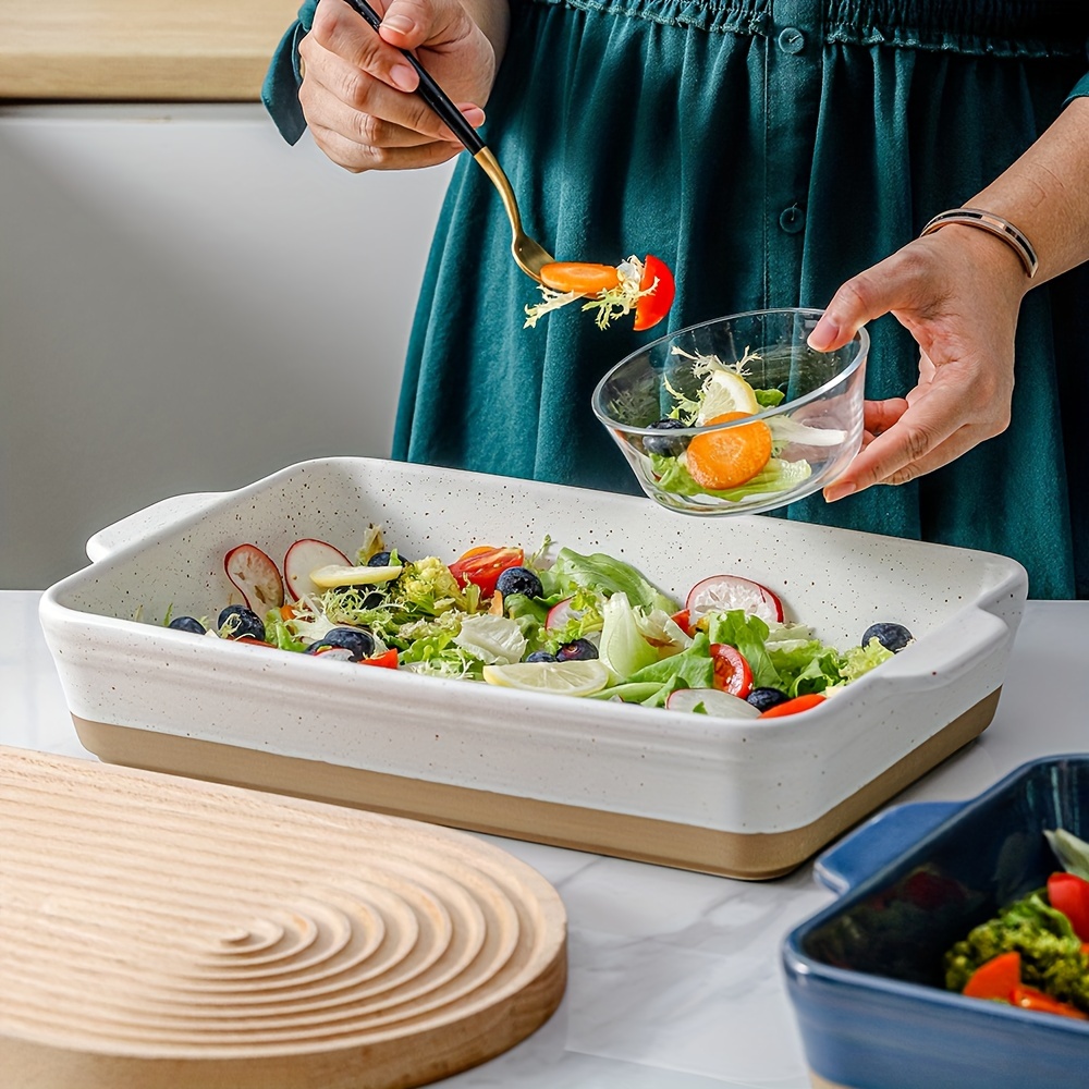 9x13 hvh ceramic baking dish large deep pan durable Temu