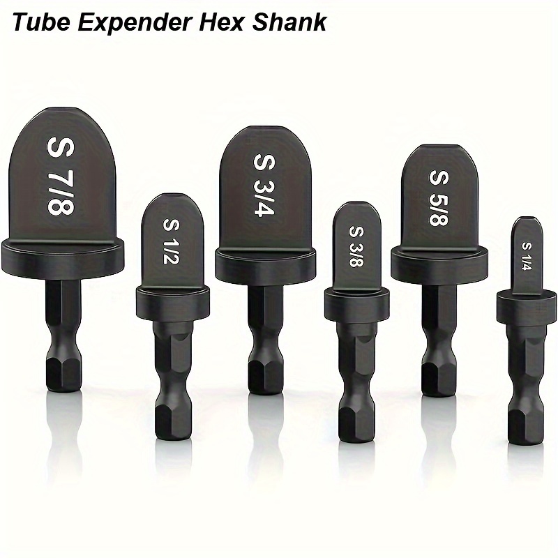 Copper Tube Expander Pipe Hole Head Extender Swaging For Air Conditioner Refrigerator Brass Tube Expanding Flaring Drill Bit Repair Tools