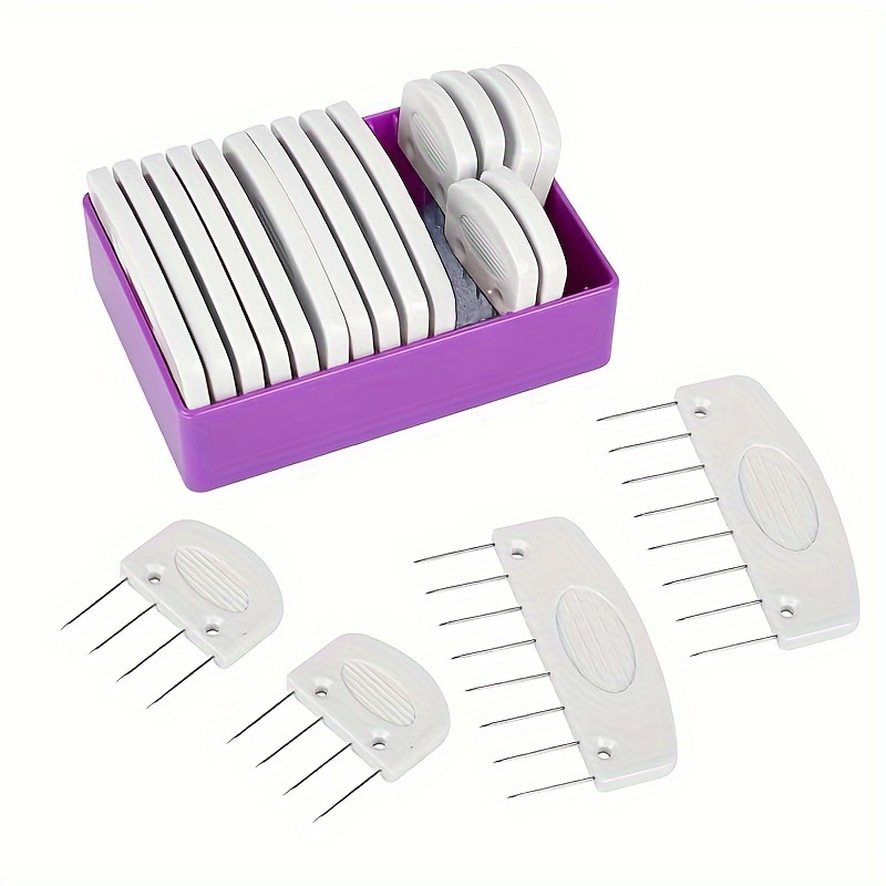 

20pcs Deluxe Knitting Blocking Needle Set - Premium Sweater Shaping Combs For Diy Crochet, Lace & Craft Projects With Assorted Colors And Easy-to-