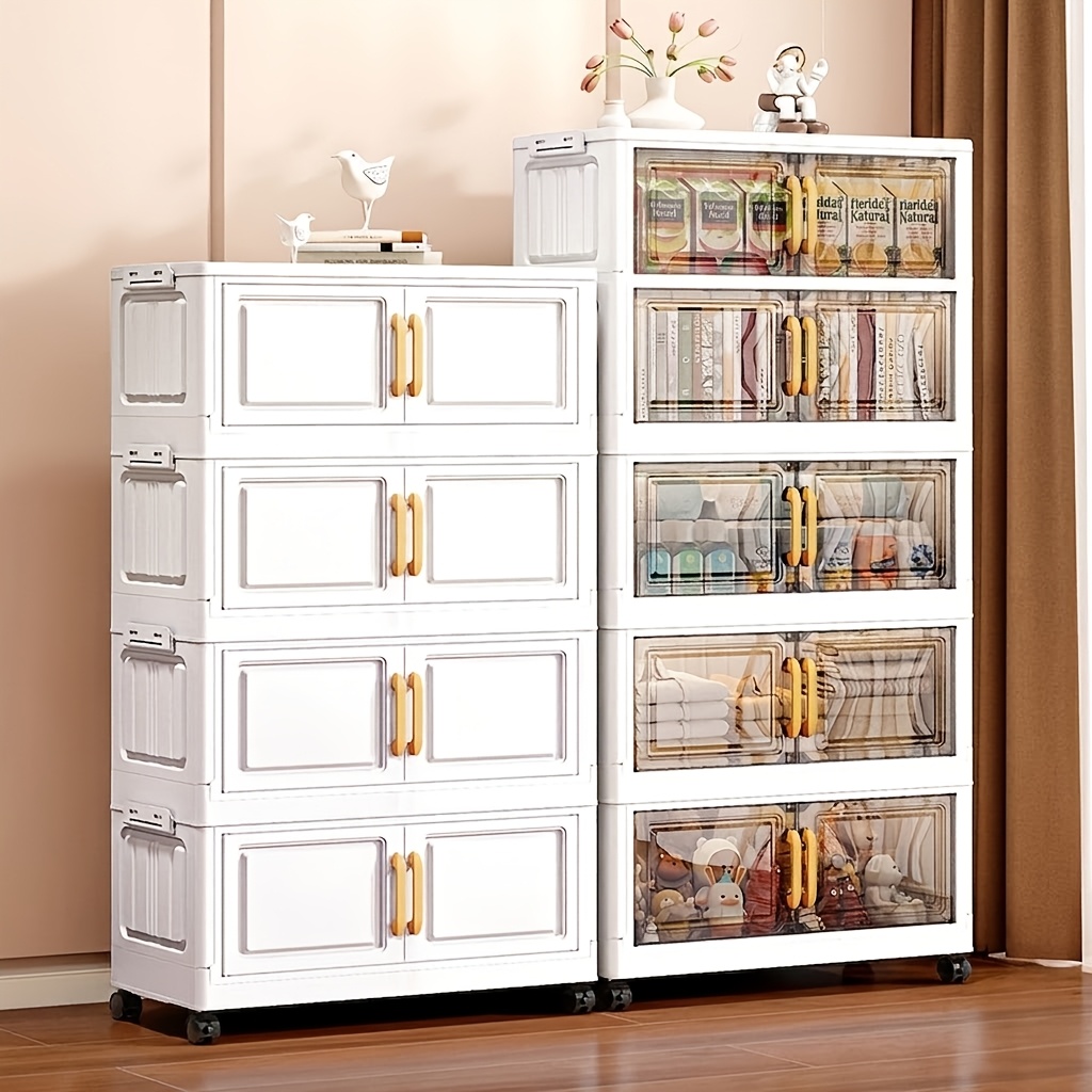 imagen del artículo   de almacenamiento plegable multifuncional sin montaje, 1 pieza, para snacks de  , artículos   móviles de dormitorio y organizador de ropa