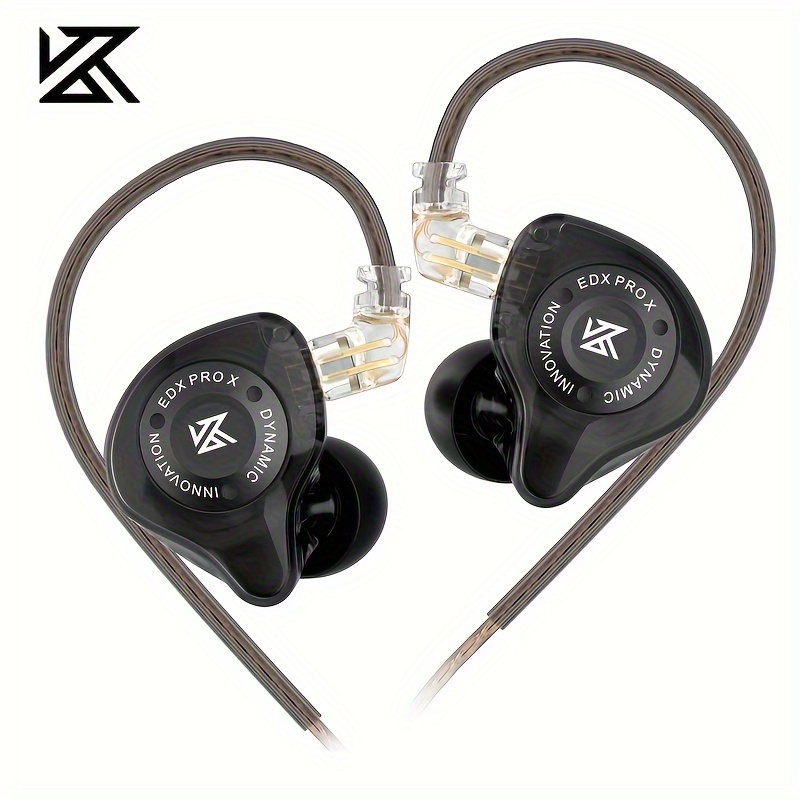 

Kz Edx Pro X In Ear Dynamic Drive Earphone Hifi Bass Music Earbud Sport Noise Cancelling Headset
