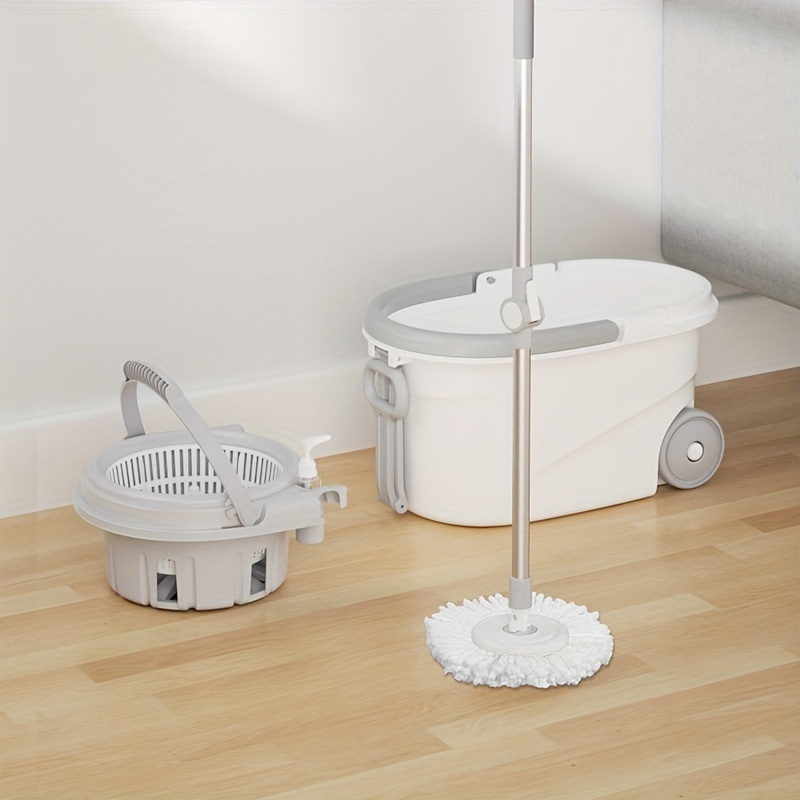 

Lazy Mop Mop Bucket Set, Washing And Dumping 2in1, Wet And Dry Mop, 360° Rotating Mop Easy To Clean, Suitable For All Of Floors