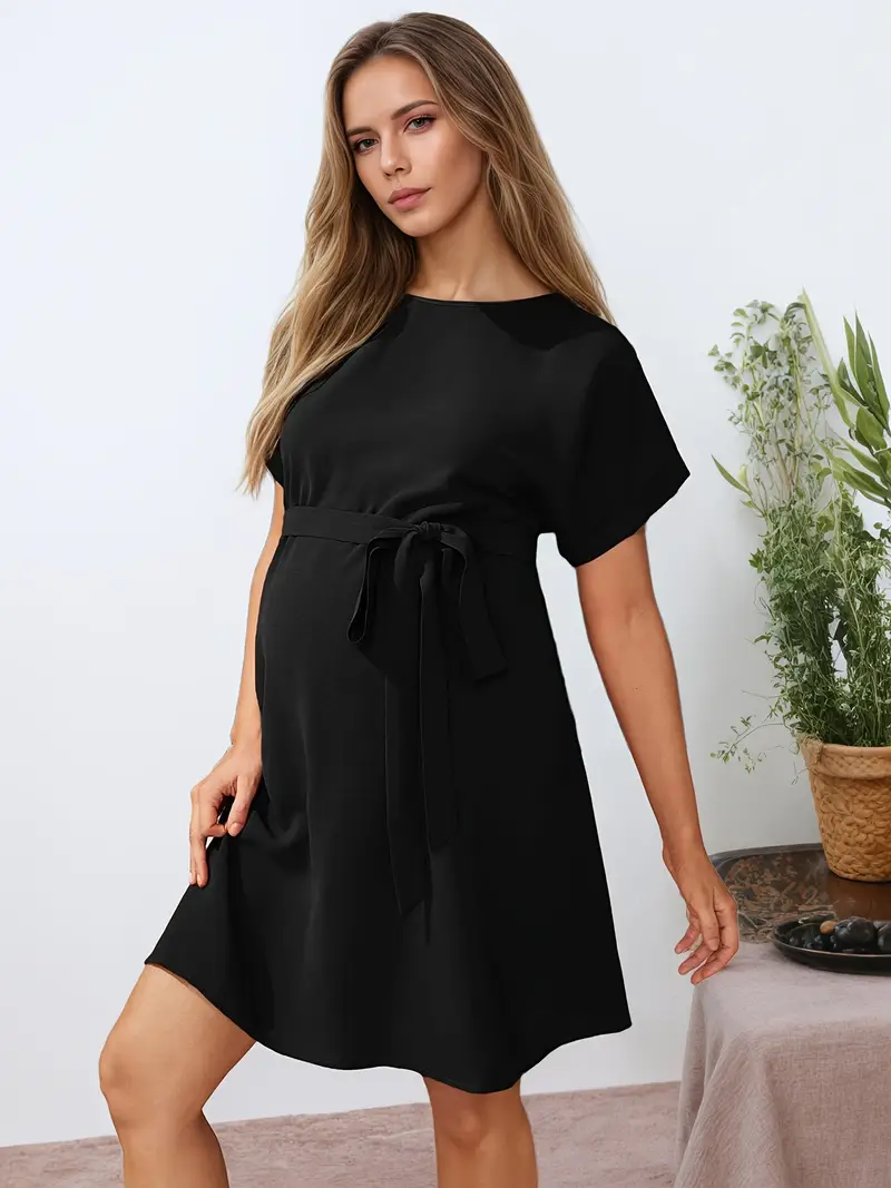 maternity dress batwing sleeves elegant casual high waist - Temu Spain maternity dress batwing sleeves elegant casual high waist - Temu Spain