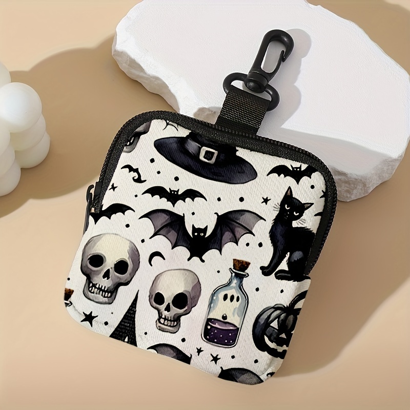 

Halloween Bat & Skull Wallet - , - Key & And Lining