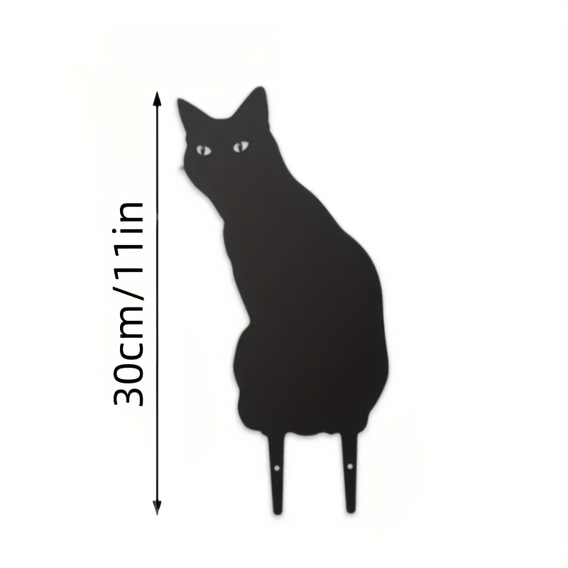 TEMU 【黒猫 ガーデンステーク】モダンな屋外動物デコレーション。芝生や庭の床に最適。猫好きへのプレゼントに最適。