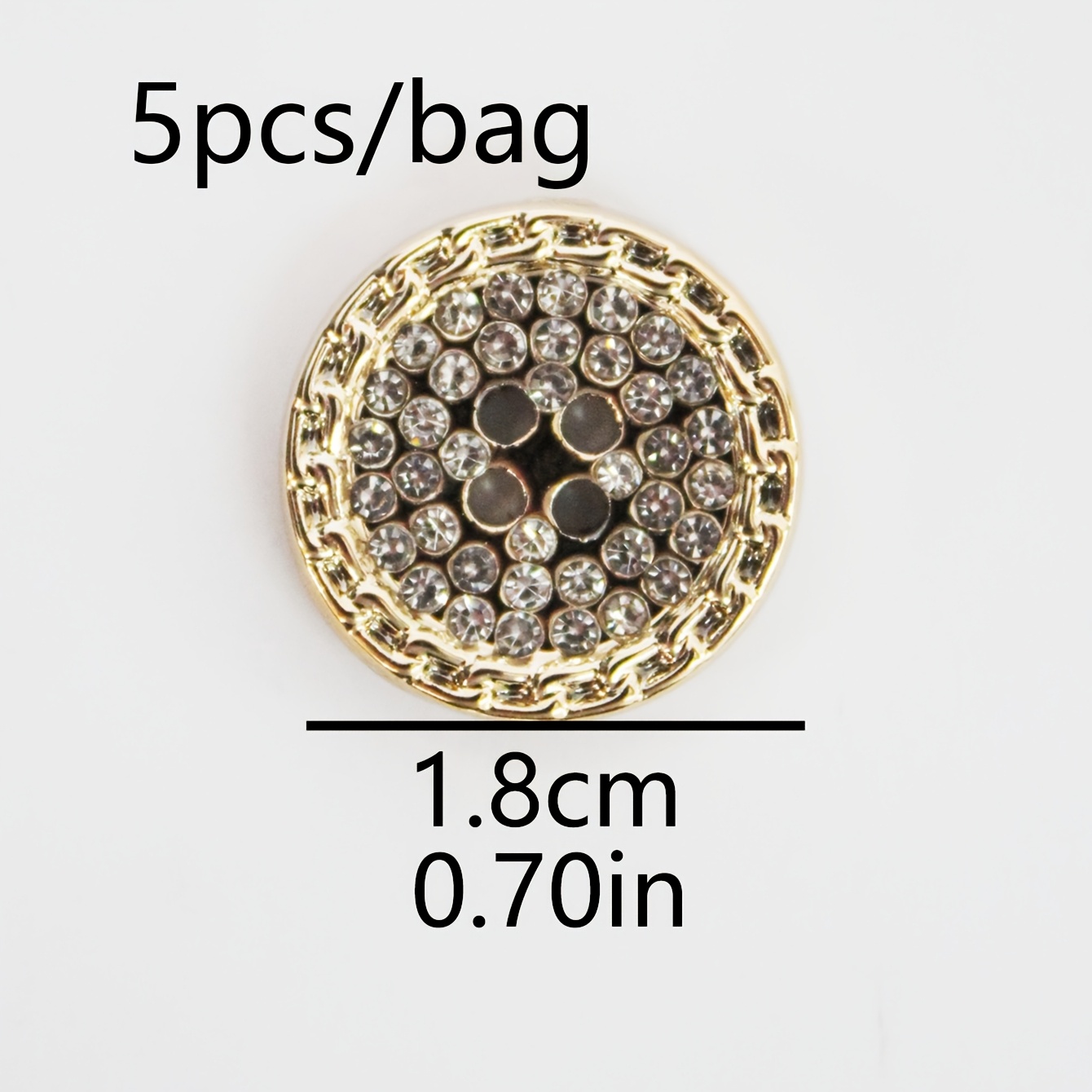 5pcs/pack Round Golden Starry Four- Button With Suit Women's Clothing Jacket Sweater Knit Shirt Cardigan Decoration Button