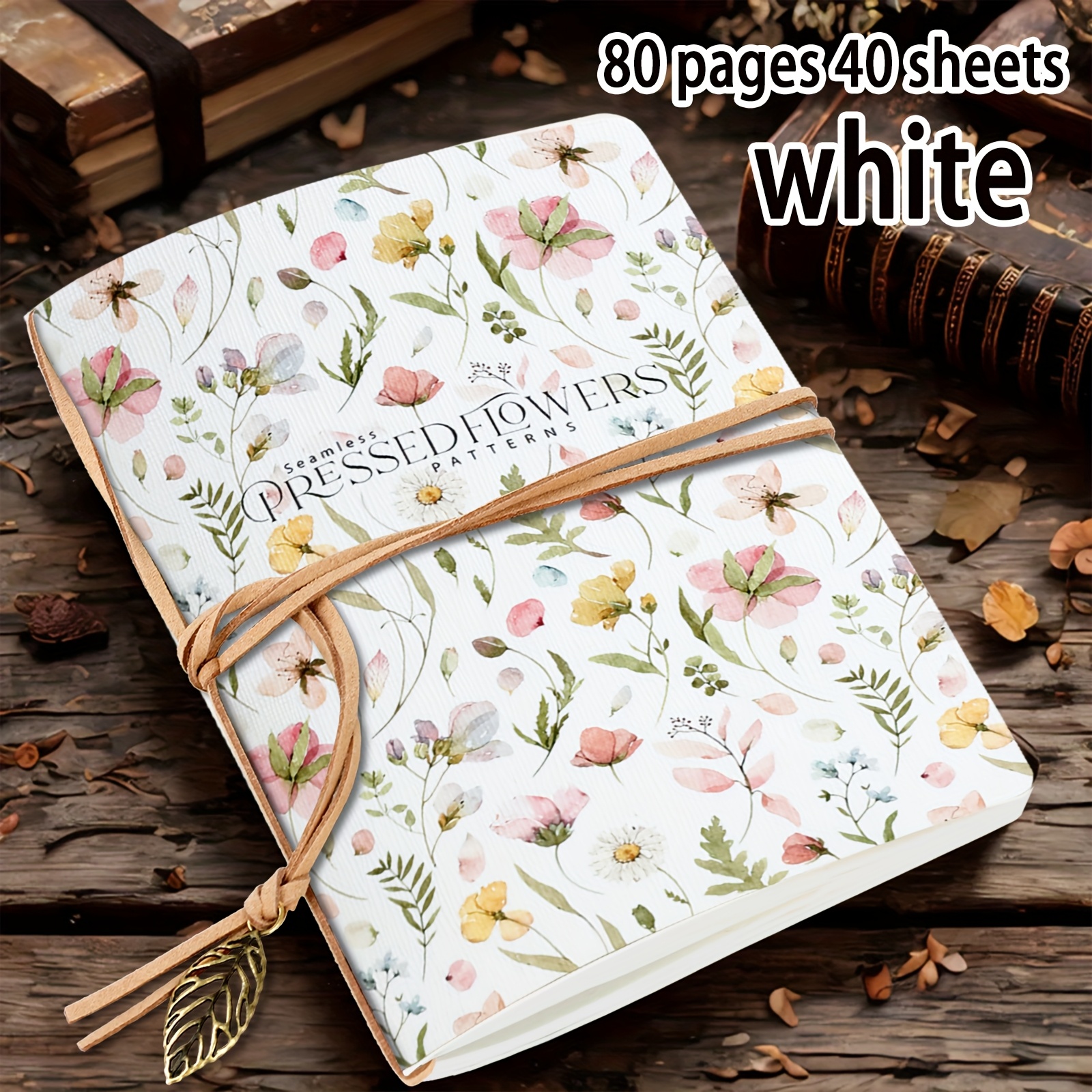 1pc/4pcs, A5, 80 Pages, Flowers Sketchbook, Blank Marker Notebook, Portable Travel Sketchbook, Bound With Labels And Bandages, Hand Drawn Diary, , Notebook, Prize, Perfect Gift