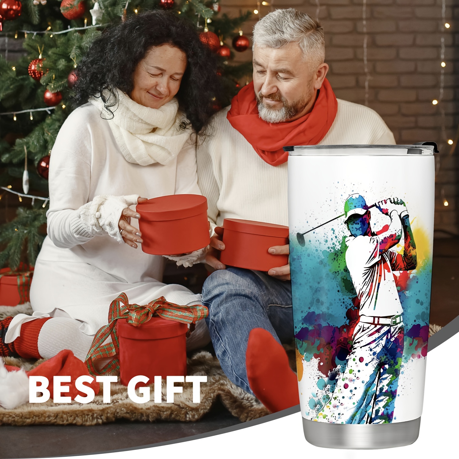 1pc 20oz 590ml stainless steel tumbler golf repeat Temu Saudi Arabia