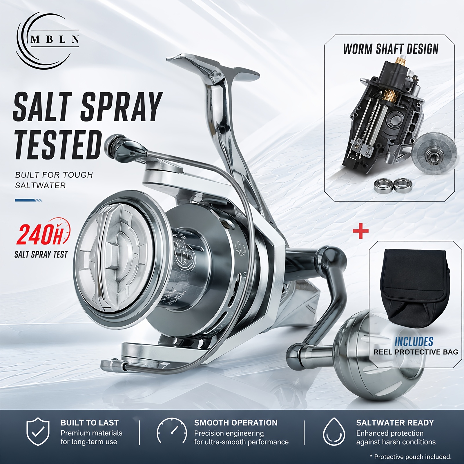 auto reverse fishing reel Spinning for Freshwater Saltwater Fishing, Anti- with Front-Adjustable Drag, 5.2:1 Gear Ratio, 3 Ball Bearings (GF1000) : Sports & Outdoors 1 gear ratio that allows you to get slack out of your line quickly and make the most of every nibble Semi-Automatic Fly Reel with Adjustable