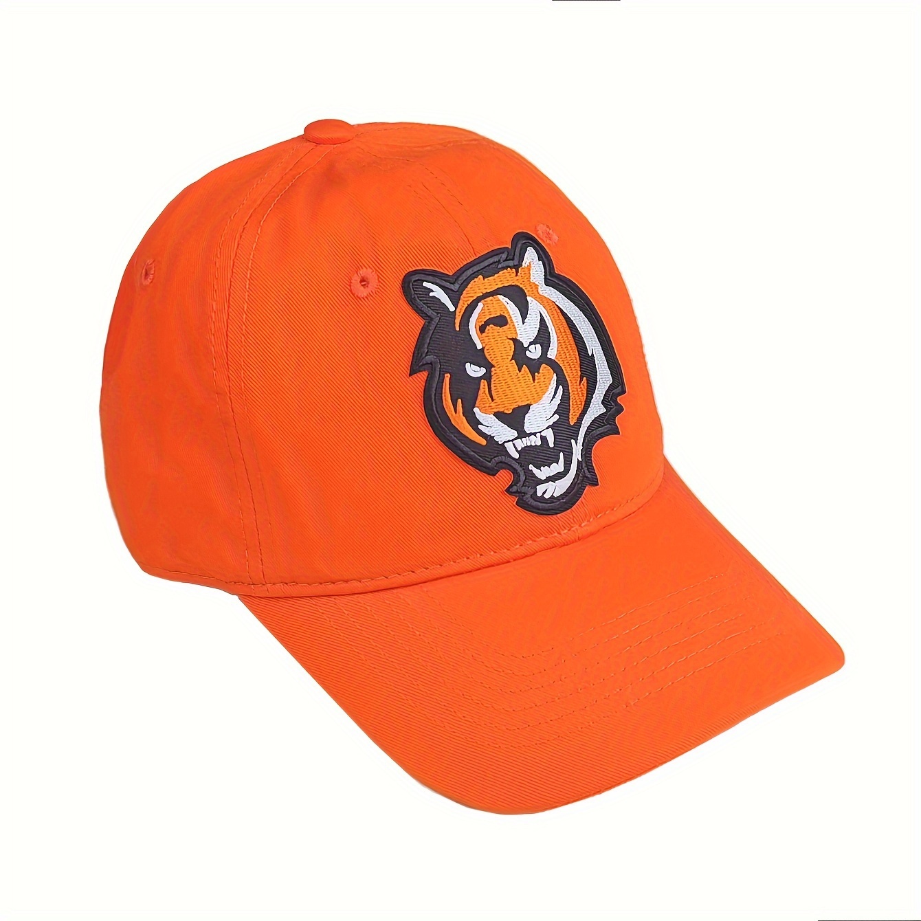 

1pc Stylish Tiger Embroidered Baseball Cap Stylish Lightweight Dad Hat Outdoor Adjustable Sun Protection Sports Hats For Women Men