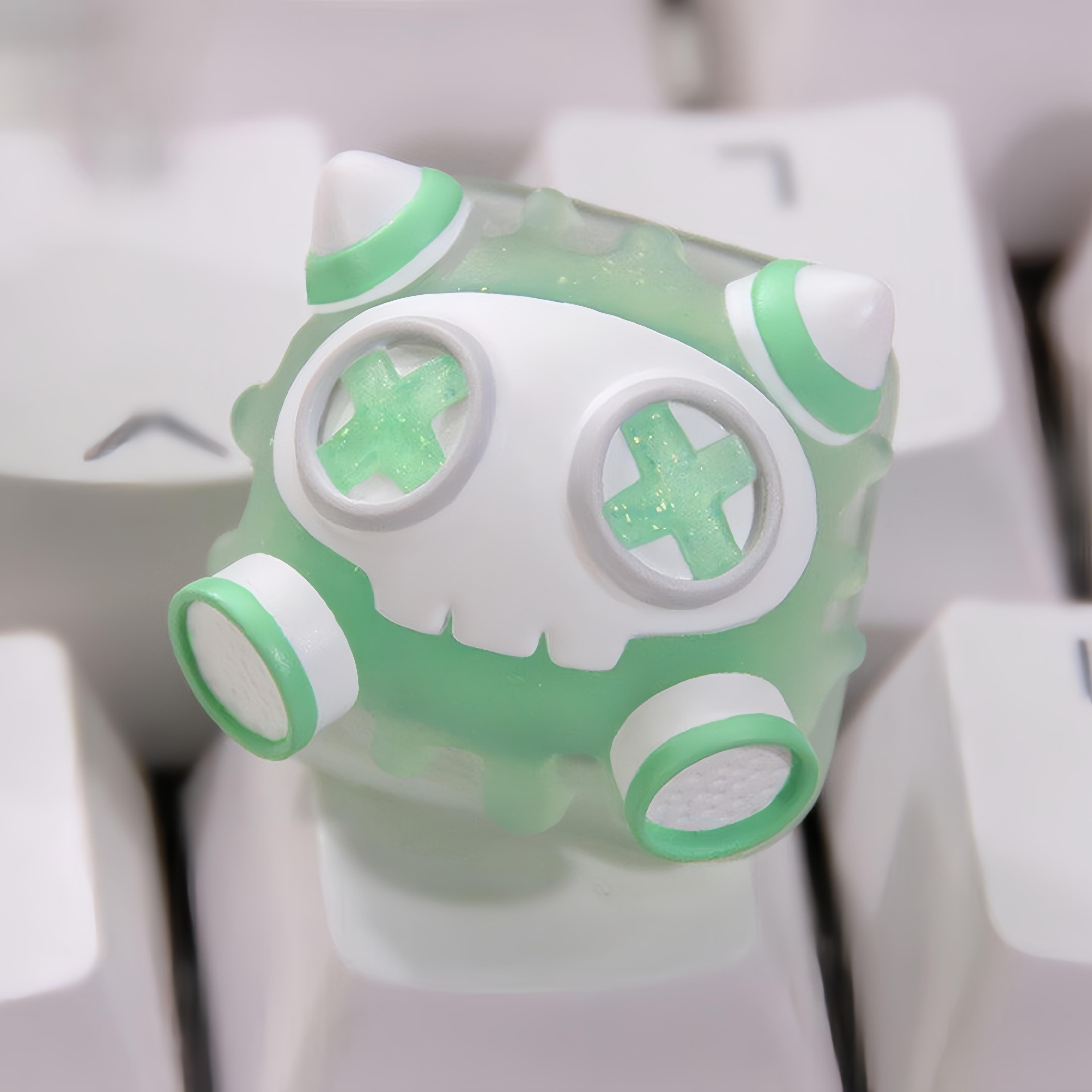Artisan Keycaps -Cute&amp; Cool The Cell: Original Designed * Through Keycaps Custom Keycaps Escape Keycap for Mechanical Keyboard Keycaps