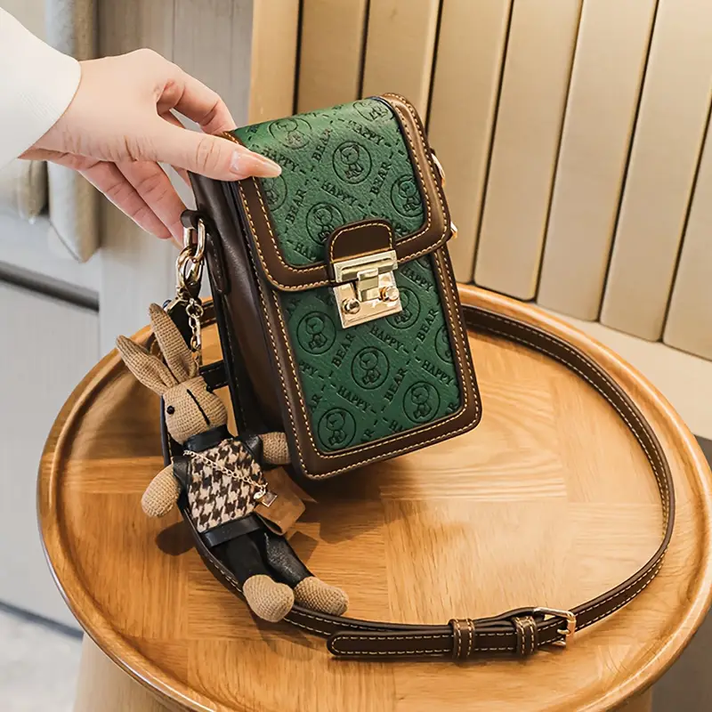 2025 summer new women s elegant animal print synthetic leather crossbody bag - adjustable shoulder strap, magnetic closure, compact phone purse for everyday & special occasions ( ), purse strap crossbody details 0