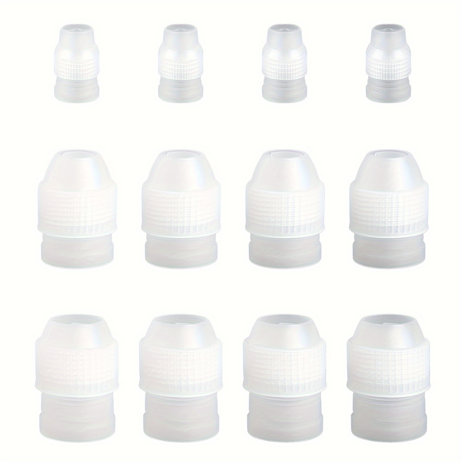 Set Of 12 Icing Dispensers, Including Adapters, Tools For Cake And Pastry Decoration