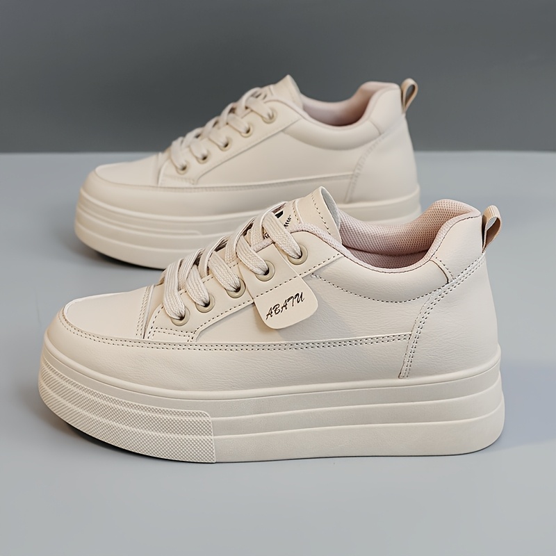 Alternative view of Zapatillas Deportivas, Color Sólido 2025 Verano, Plataforma Deportiva para Mujer con Suela Gruesa, Aumento de…