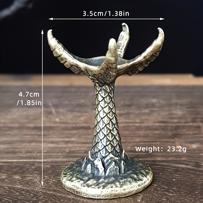 TEMU 1pc Dragon Claw Crystal Ball Base, Metal Crystal Display Stand, Gothic Style Desktop Ornament, Home Decor Meditation Craft Ornament Decoration