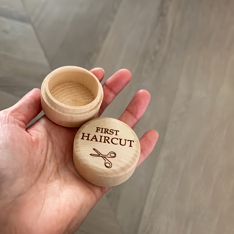TEMU Boîte à Souvenirs Originale en Bois pour Cheveux Fœtaux | pour Nouveaux Parents, Boîte de Rangement Portable pour Mèches de Cheveux, les