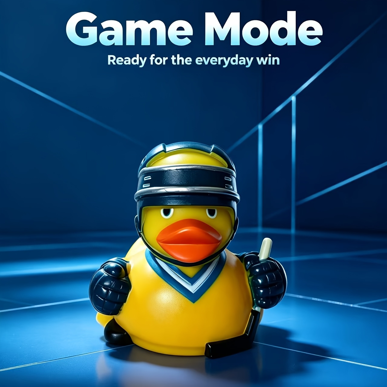 TEMU 1pc Ice Hockey Duck Festival Daily Cabin Decoration Series Architecture And Accessories Decoration Winter Skating Duck Christmas Desktop