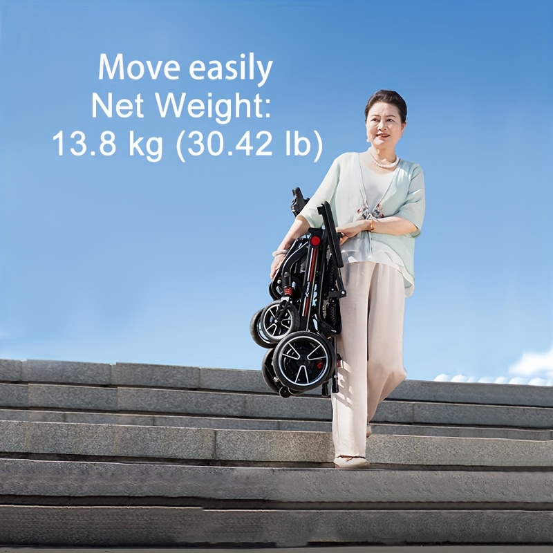 faa   portable electric wheelchair 39 lb ultra lightweight foldable mobility scooter with 18 mile range 4 wheel absorbing design no   airplane friendly chair w charger toolkit for   seniors Product details 17