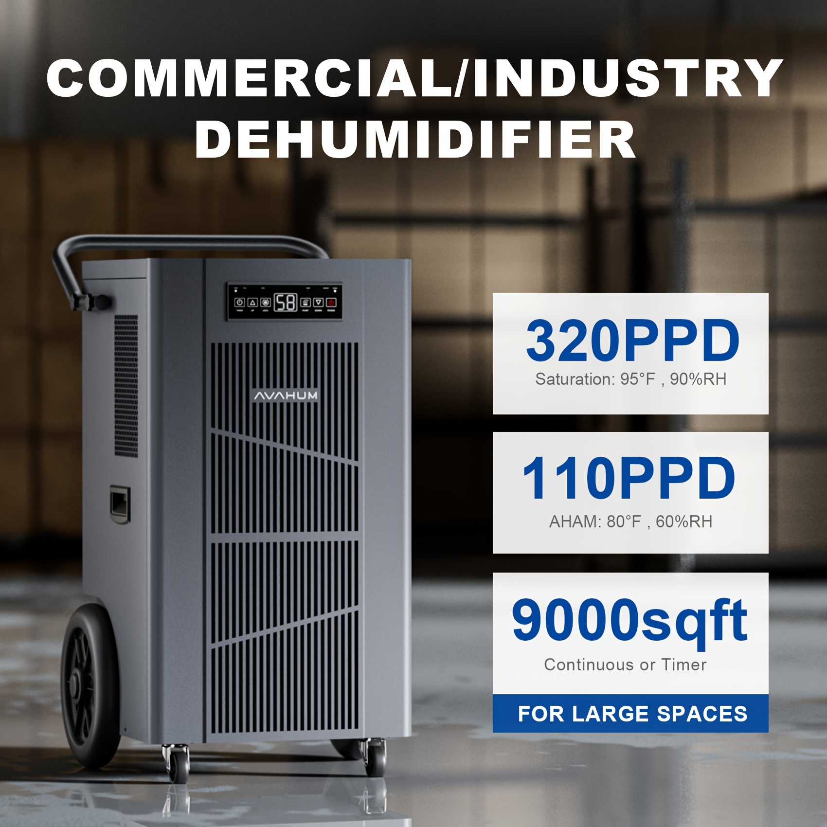 320 pints commercial dehumidifier with pump commercial grade dehumidifier for basement Product details 0