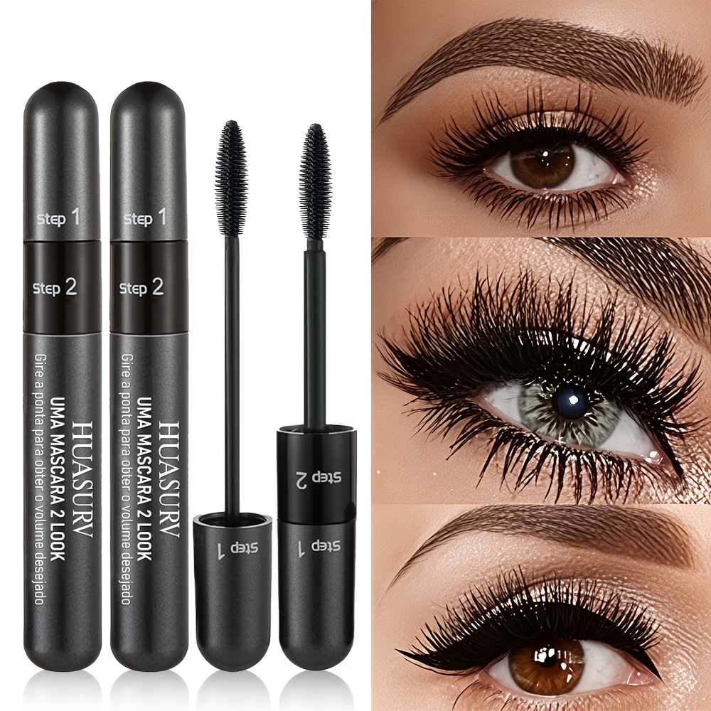 Image of 2-in-1 Lengthening And Volumizing Mascara, Long-lasting , Waterproof, , Suitable For Beginners And Party Makeup [ Free][valentine's Day Gift Guide][gifts For Girls]