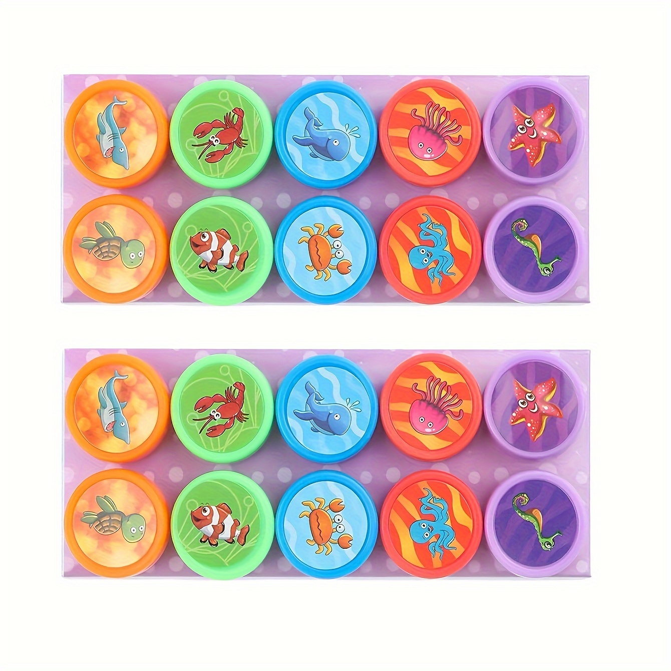 

Automatic Ink Stamping Kit Suitable For Boys And Girls - Plastic Party Turtle Stamp Kit With Designs - No Electricity Or Feathers Required - Random Style