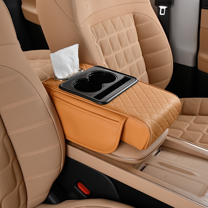 Multifunctional Storage Armrest Box-orange
