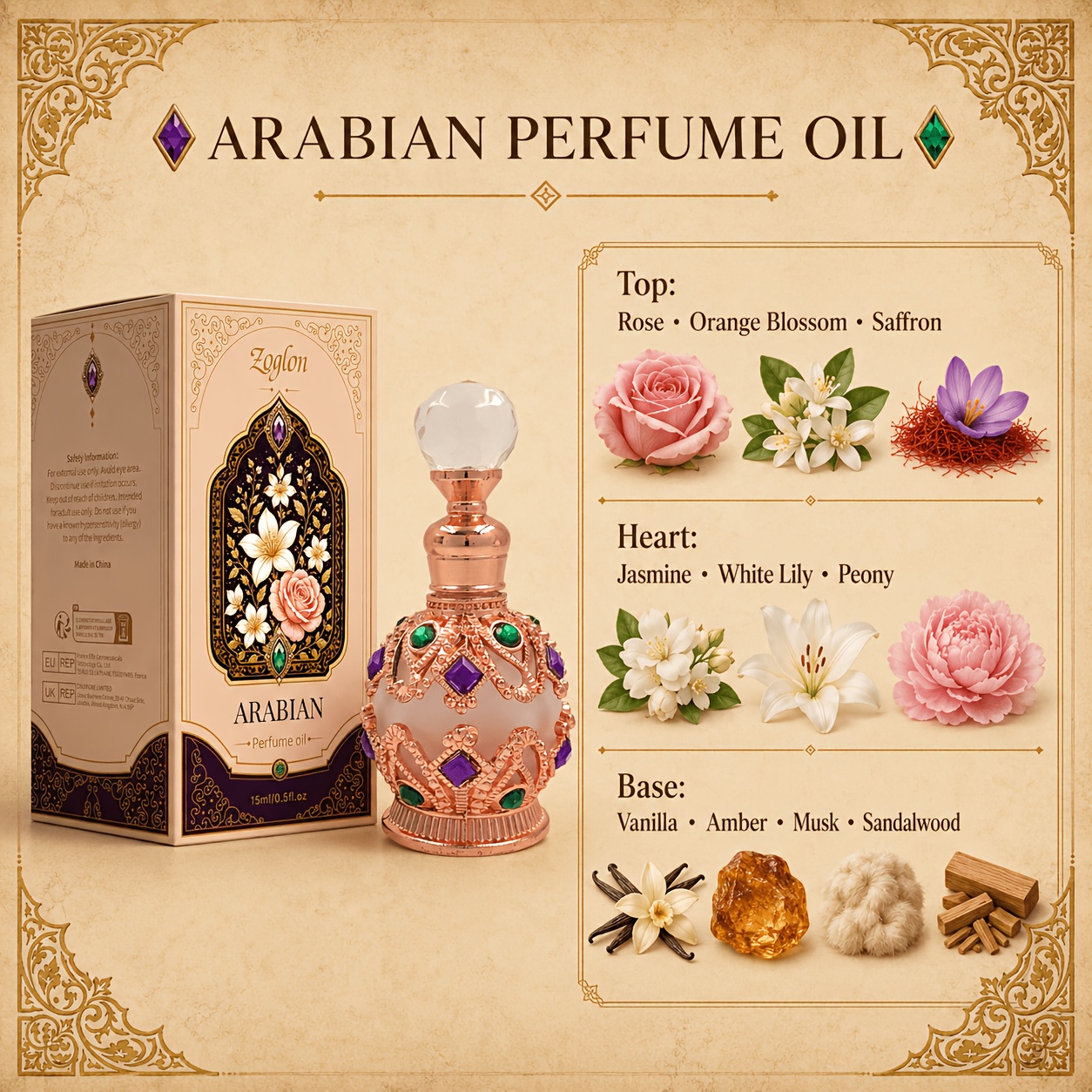perfume para mujer de arabia, aceite de   para mujer de arabia, aceite   de perfume de lujo para cuerpo y cabello para mujer de arabia,     y   de oud, rosa,  ,  ,   y almizcle, aceite de perfume concentrado sin alcohol,   para uso   4