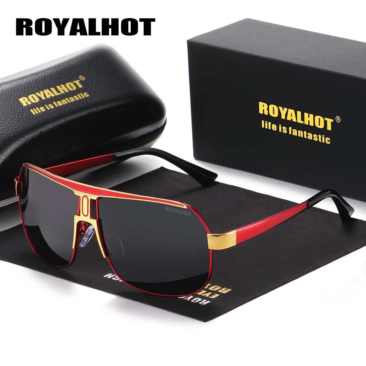 Polarized glasses for men and women Tempered glass metal
