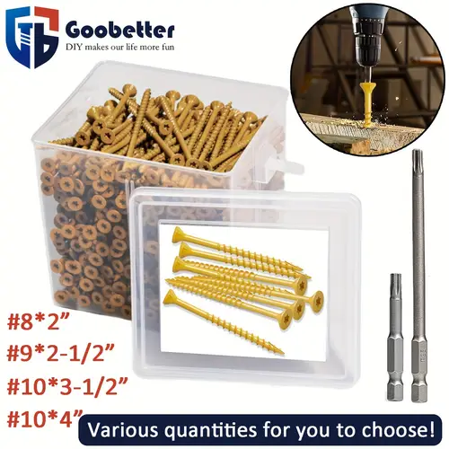 tan epoxy coated bronze self tapping deck screws metal wood screws with t25 rust resistant outdoor fasteners with ceramic coating for ideal for wood fasteni