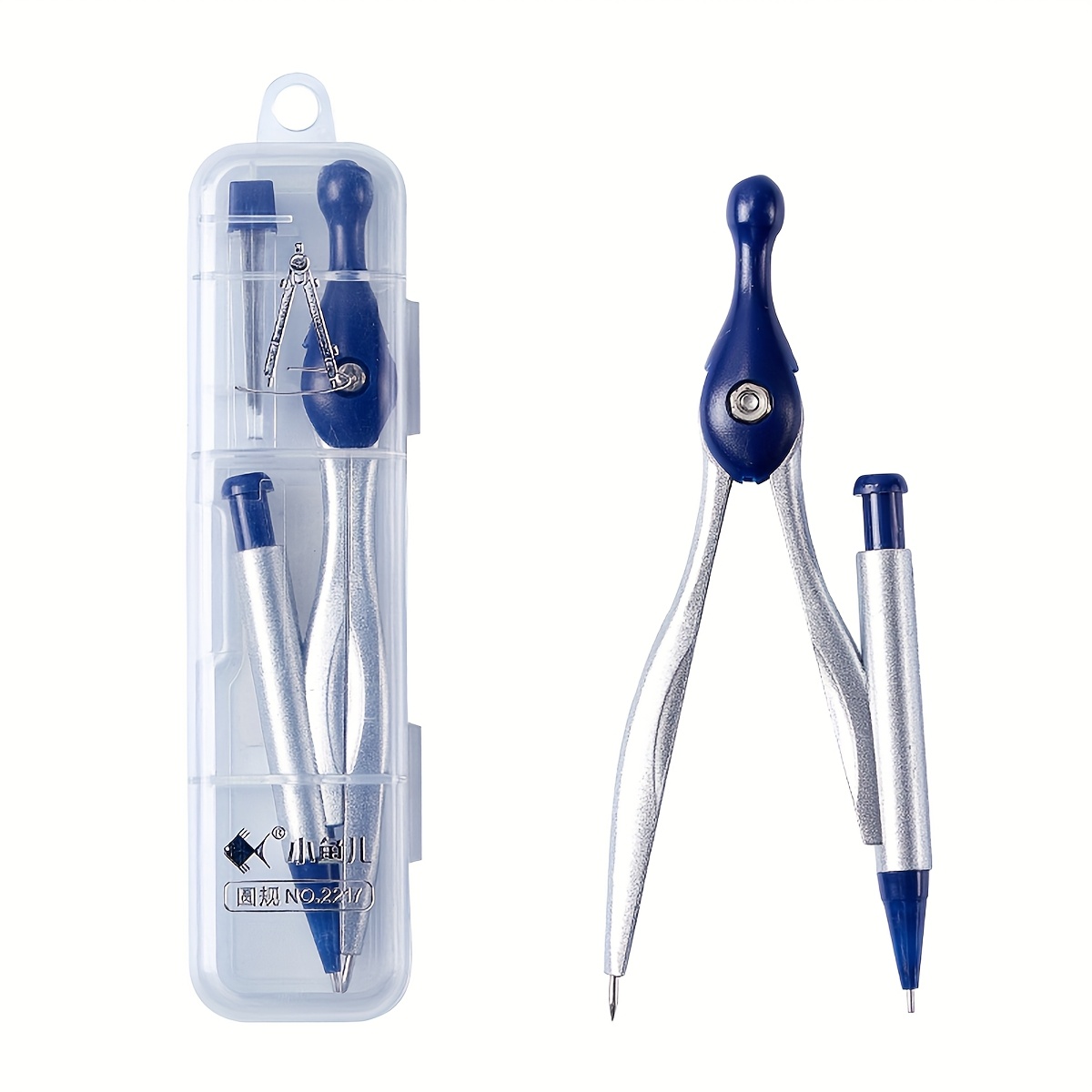 TEMU Set di in metallo con custodia �� Impugnatura antiscivolo, extra �� Disegno fino mm �� per studenti, esami, compiti a casa, lezioni di , ingegner
