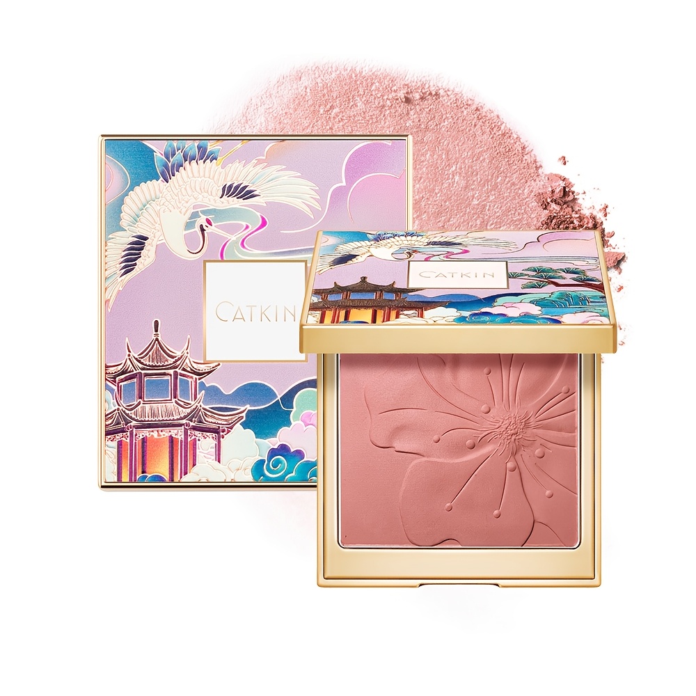 Image of Catkin Baked Blush Powder: Smooth Texture, Lightweight & Skin-adhering, Fine & Grain-free, , Water & Sweat Resistant, Long-lasting Wear, Finish (shades: C06-c12), For Halloween Party