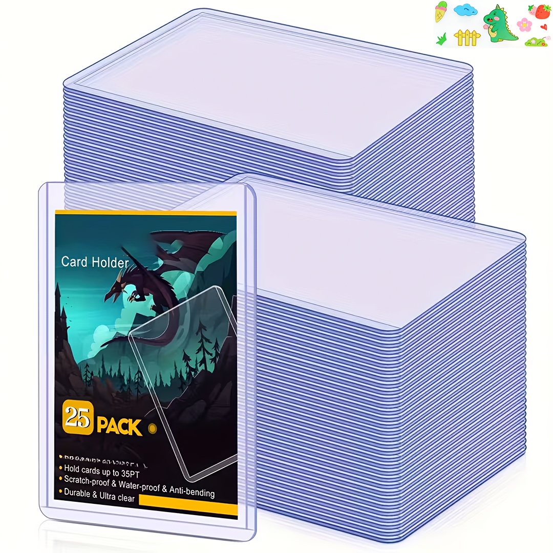 game card sleeves packing Amazon.com: 400 Pack Card Sleeves Hard Plastic, Arjiekwei 3