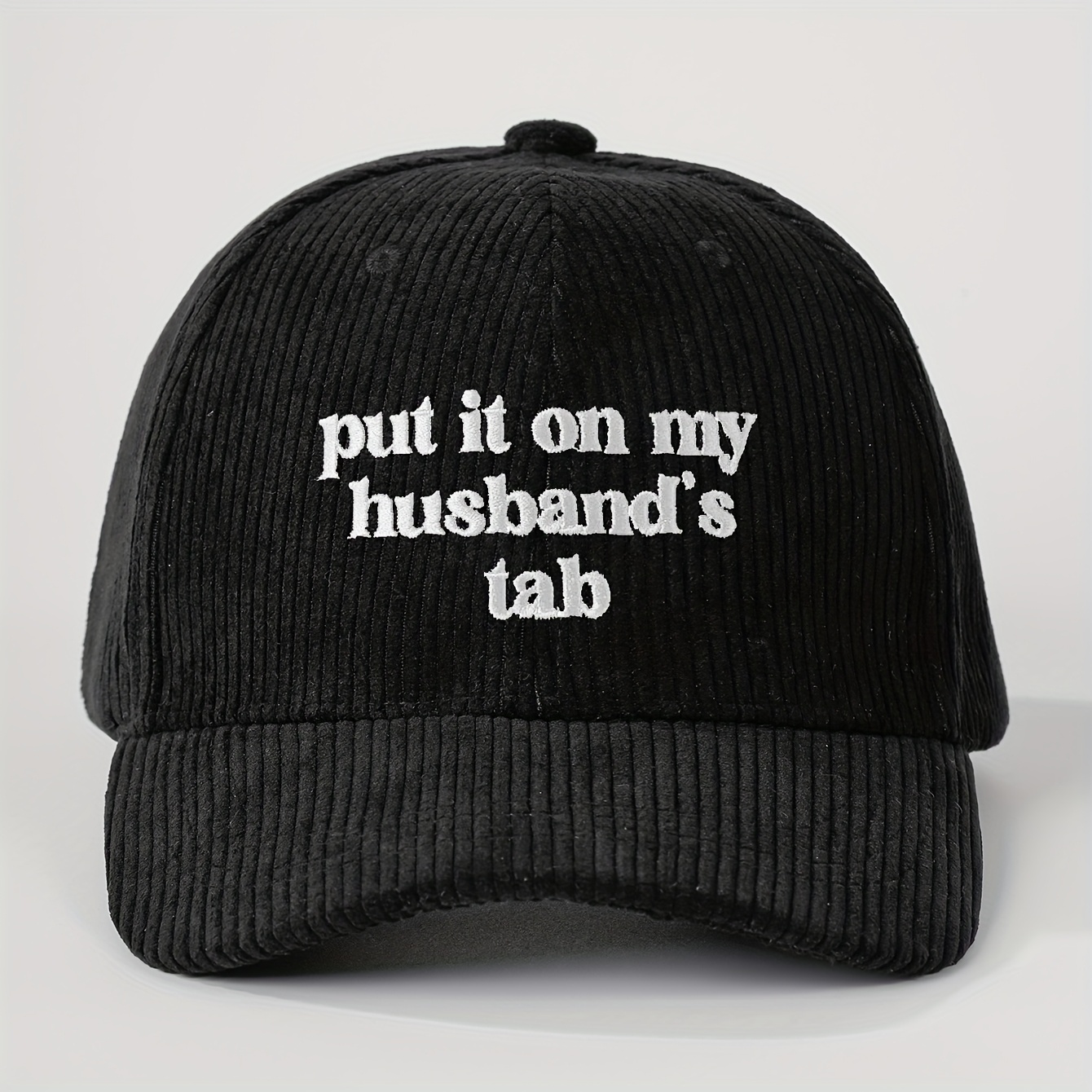 Embroidered Baseball Cap with Fun Quote, Adjustable