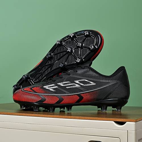 sneakers mens womens football cleats with anti slip long spikes upper pvc sole suitable for soccer training casual wear tournaments comfortable cushioned insole suitable for and everyday use