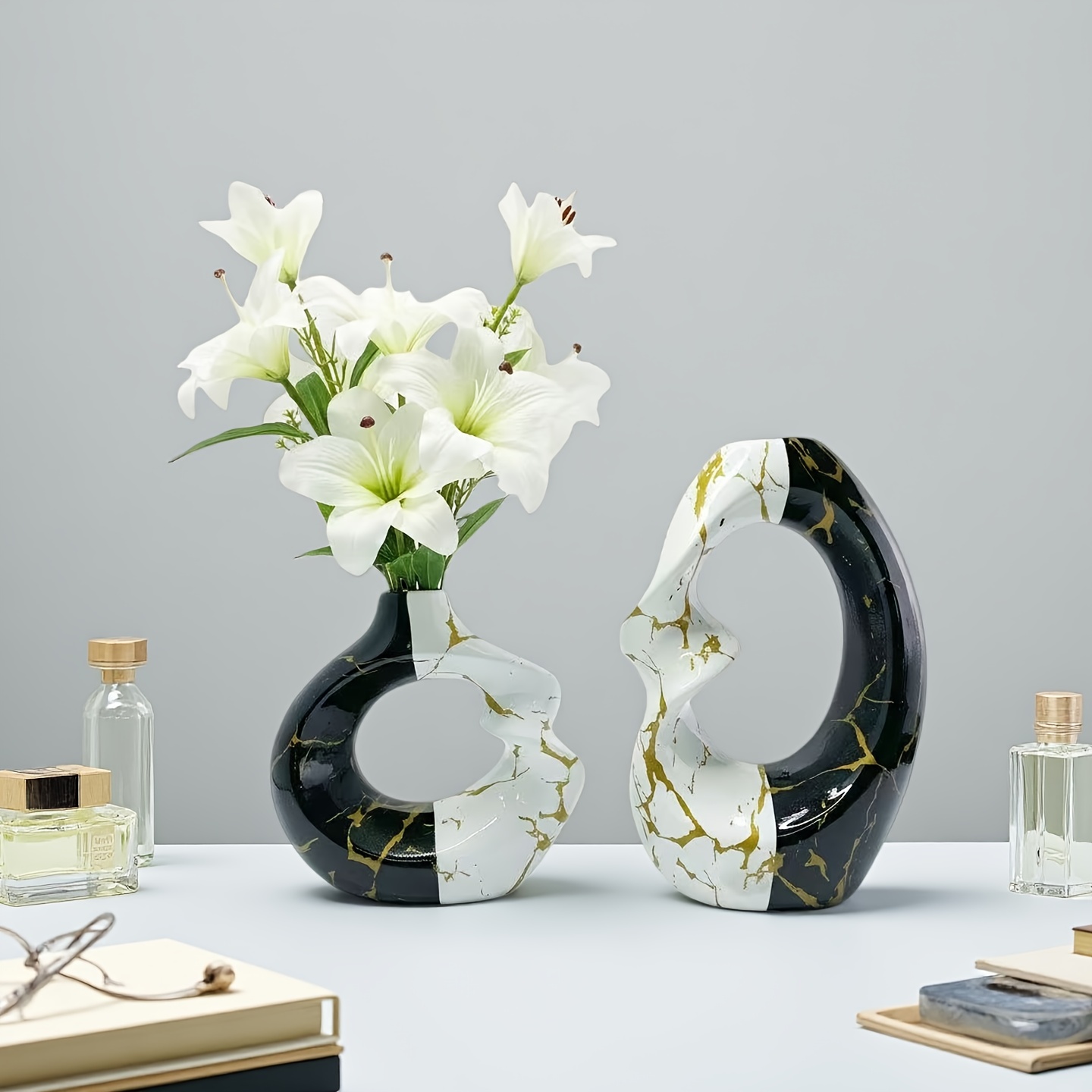 abstract vases sold on Temu Australia