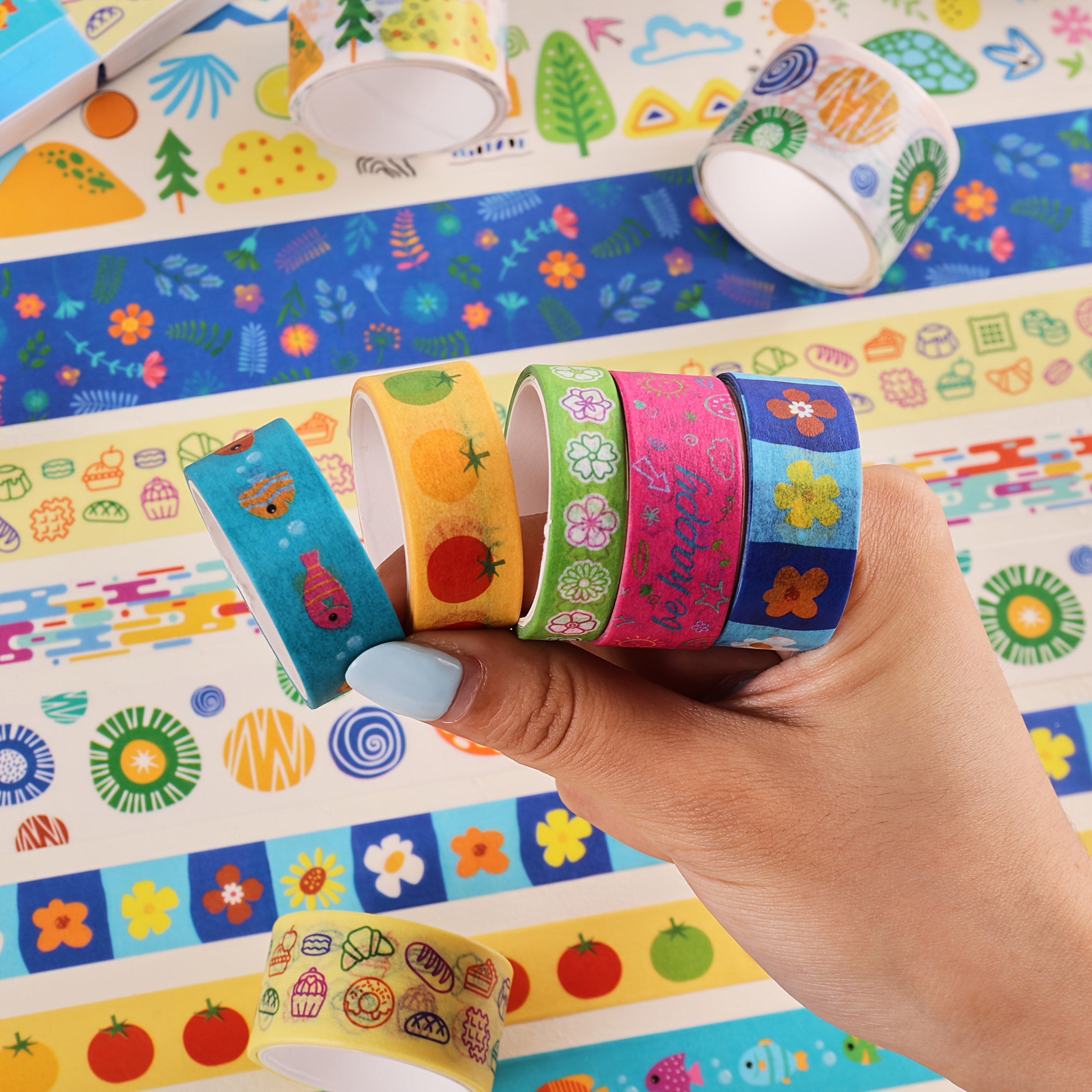 40 Rolls Washi Tape Set, Cute Decorative Tapes for Crafting