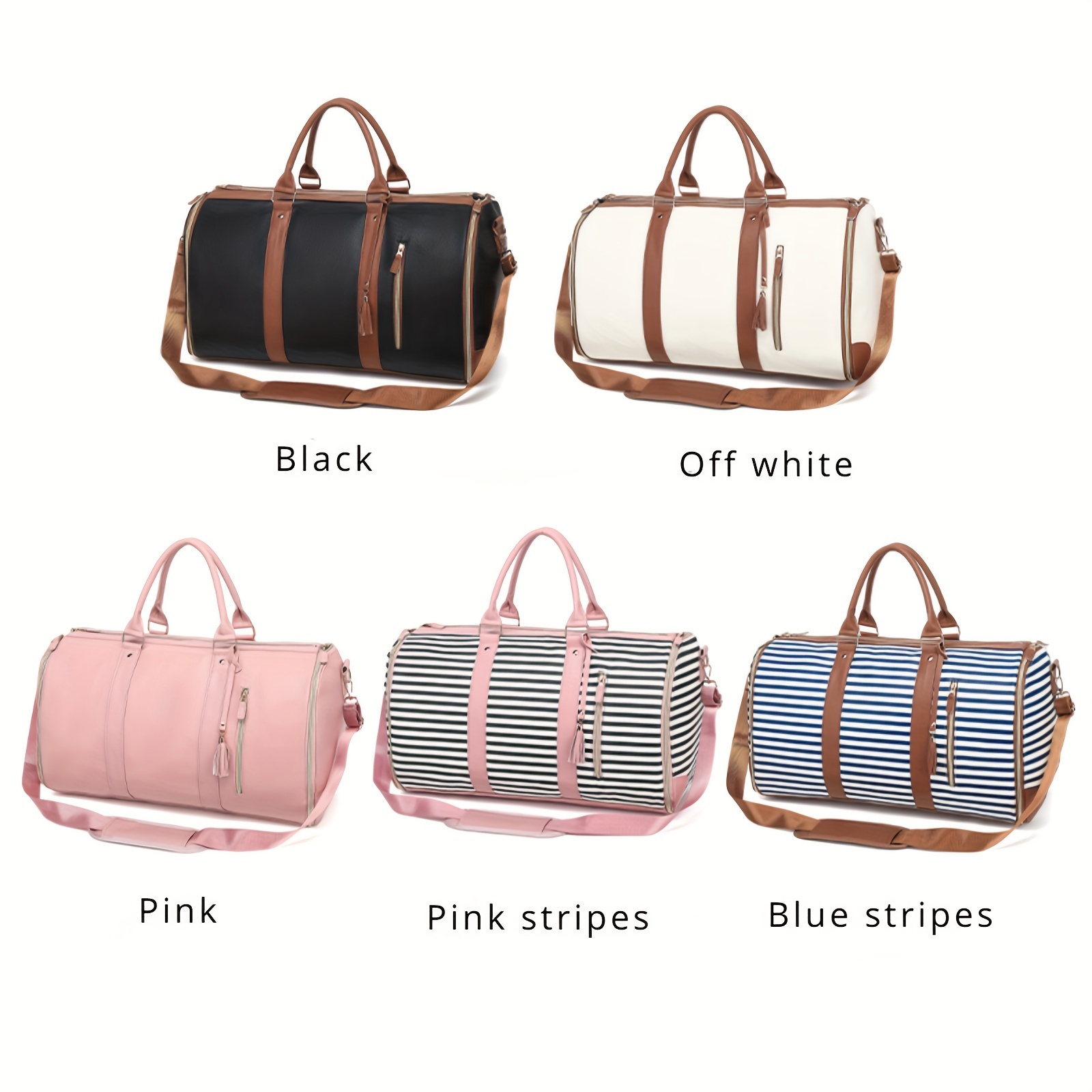 

Women's New Foldable Suit Travel Bag, Multi-functional Large Capacity Storage Tote, Hand-carry Luggage With Hanging Garment Compartment