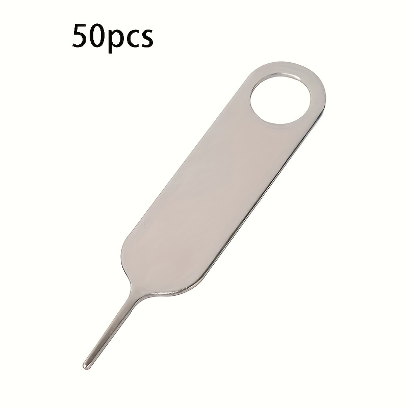 E-shop 50 Stück Hochwertige Handy-Karten-Extraktionsnadel mit Verlängerter Auswurfstift, Geeignet für Alle Arten von Mobiltelefon Universal Ejector Pin