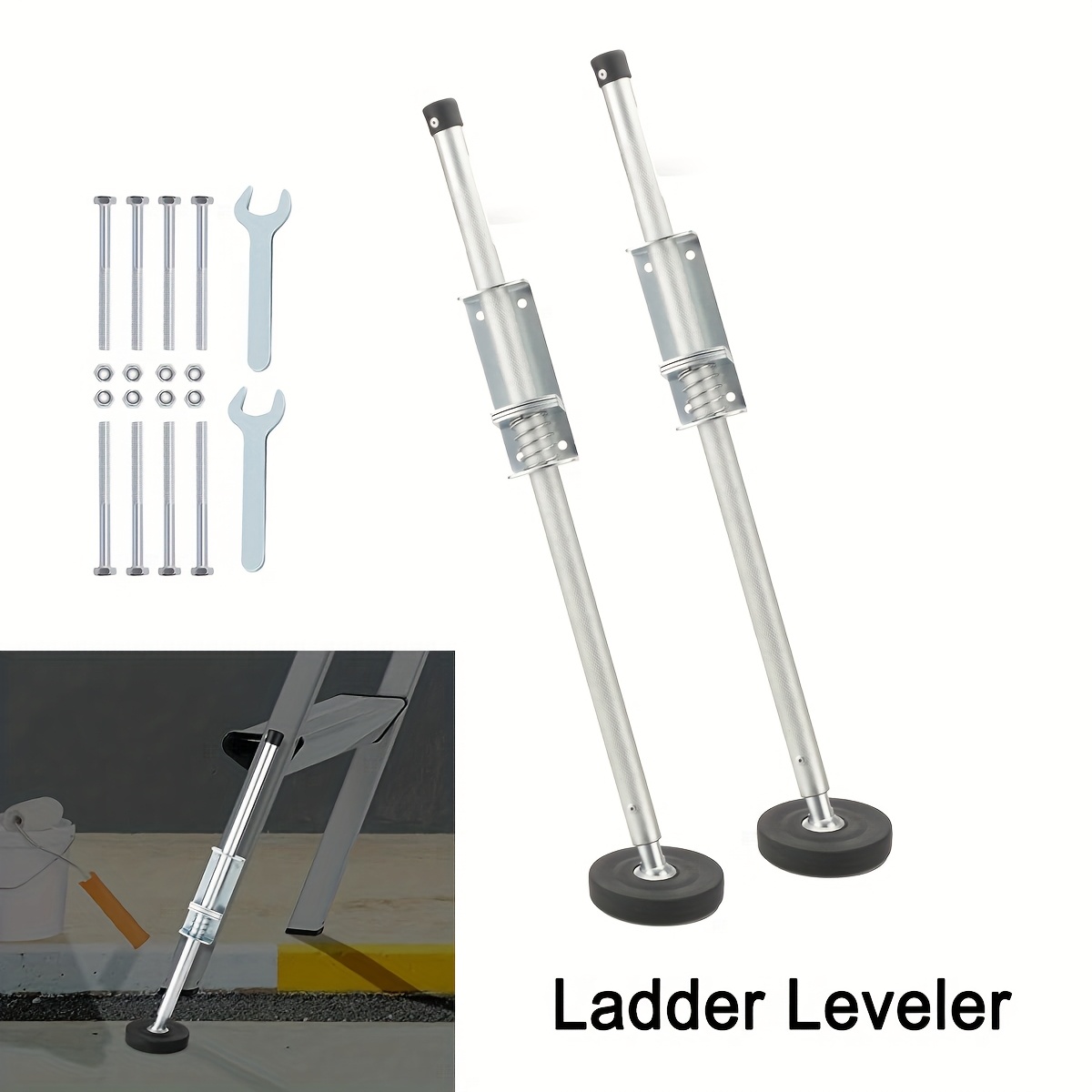 Image of Stabilizing For Extension Ladders, Ladder Leg Leveler, Supports Up To 150kg/330 Lbs