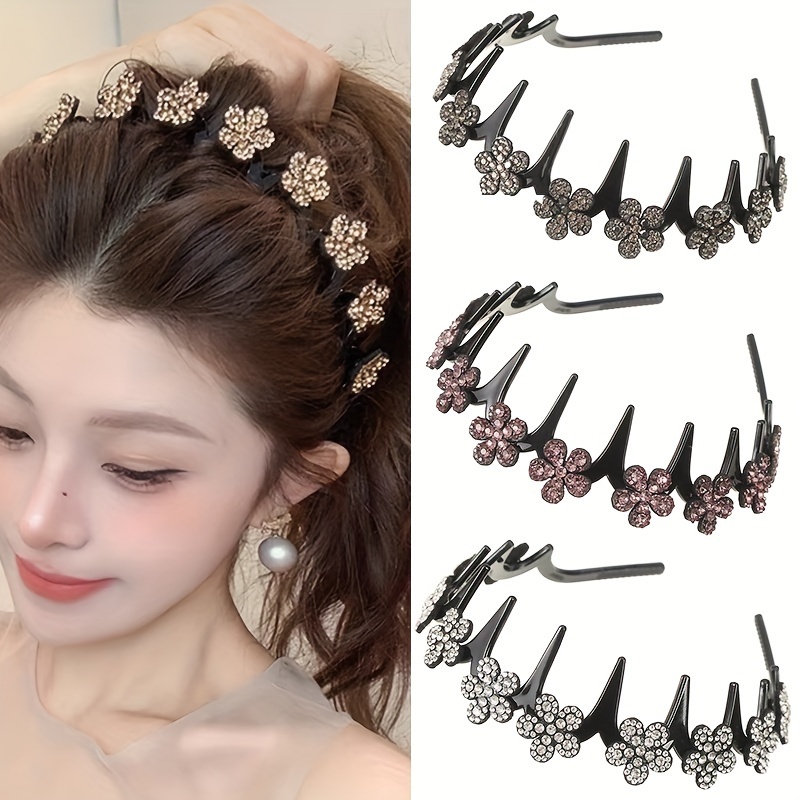 

Chic -inspired Rhinestone Flower Headband For Women - & Face Washing