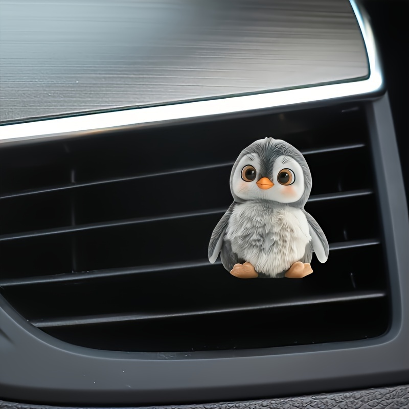 

1pc Cute Penguin Car Air Vent Clip Freshener, Acrylic Auto Outlet Aromatherapy Diffuser, Vehicle Interior Decor With Assorted Fragrance Options (balm/compressed Scent Tablet/incense Stick)