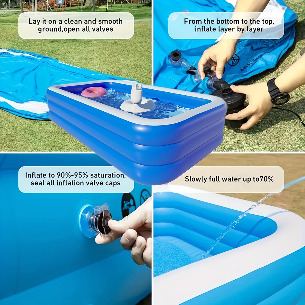 super large home inflatable swimming pool courtyard outdoor water park inflatable swimming   18 meters 4 layer pvc thickened and heightened     suitable for outdoor patio activities parties details 1
