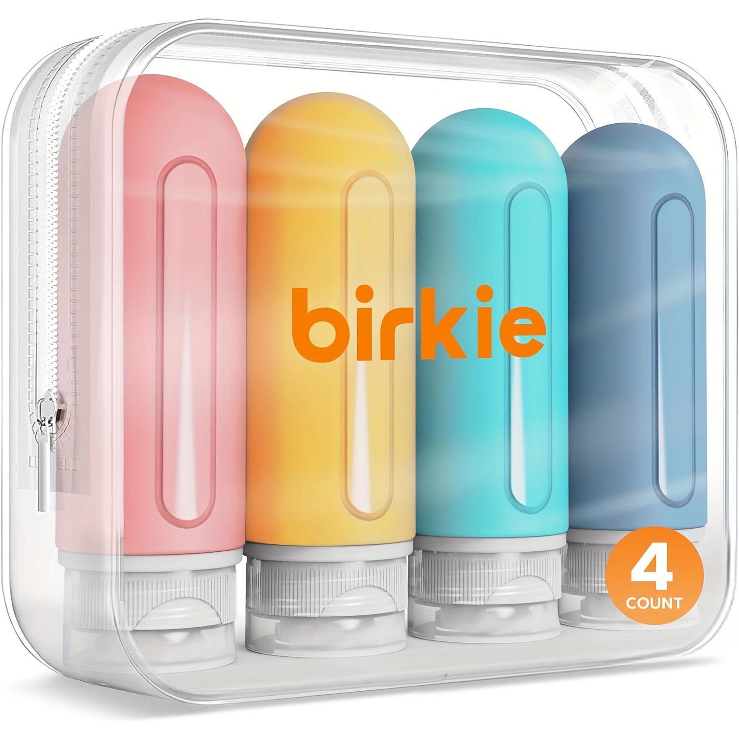 TEMU 4/8pcs Silicone Travel Bottles For Toiletries (3oz * 4/6oz*8), Refillable Liquid Travel Size Bottles, Travel Shampoo & Conditioner Bottles, Leak Proof Travel Bottles