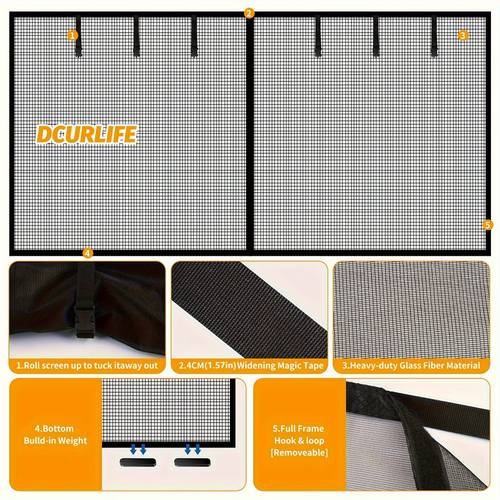 garage door screen for 2 car 16x7ft reinforced fiberglass magnetic single garage screen door with magnets hands assembly