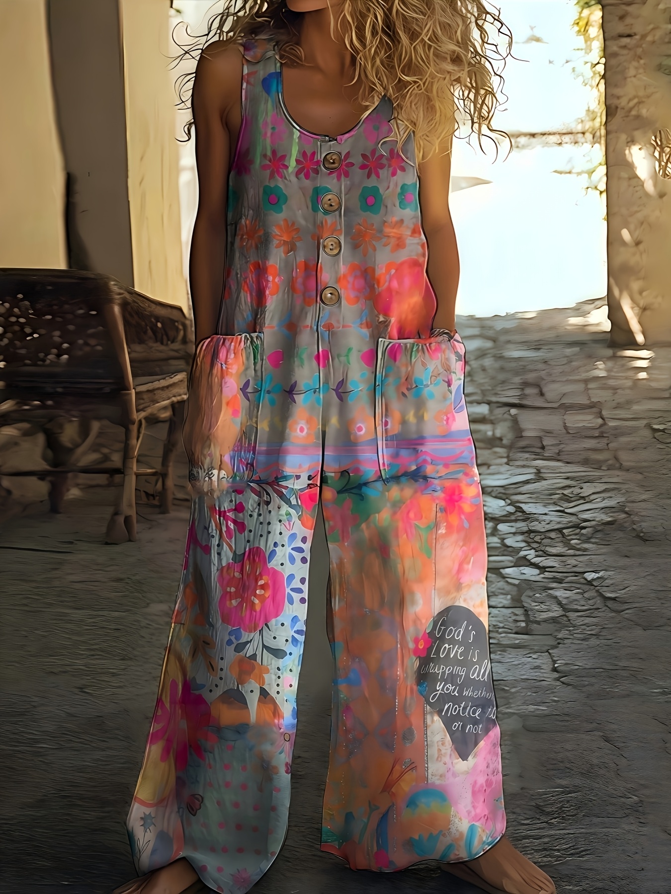 Floral Heart Romper