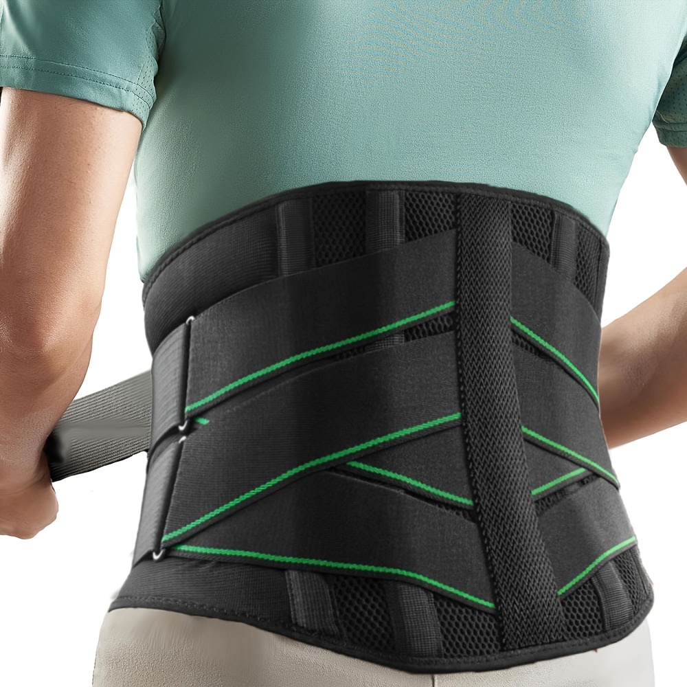 Adjustable Lumbar Support Belt - Lower Waist Back Brace For Pain Relief Men Women